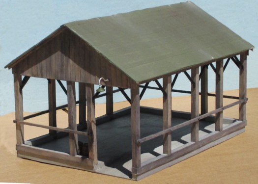 Shed - Open Sided - \"O\" Scale